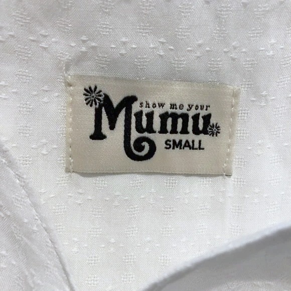 SHOW Me Your MuMu Molly Mullet High Low Dress in White Challis NWT Sz Small - Picture 7 of 8